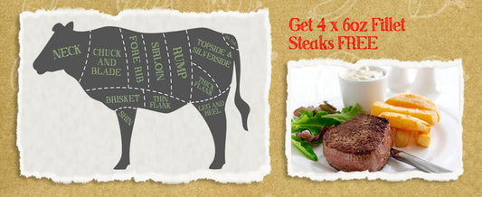 Grab 4 x 6oz British Beef Fillet Steaks FREE!