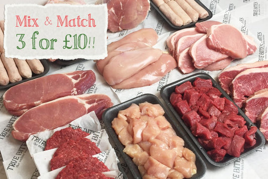 new product launch: 3 for £10 mix and match information