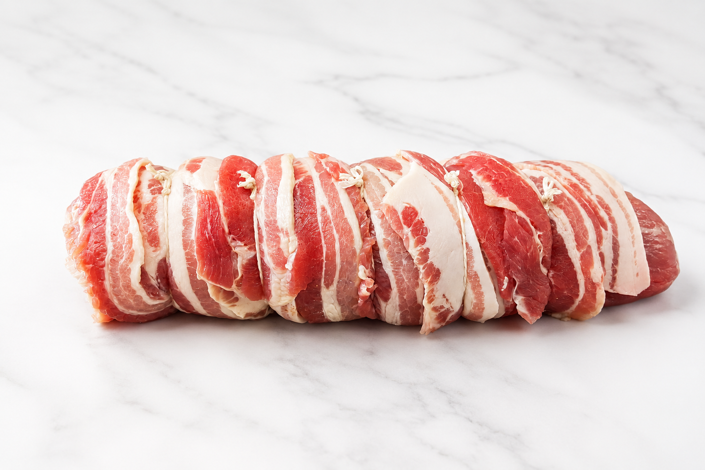Stuffed & Bacon Wrapped Pork Fillet