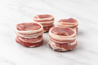 Bacon Wrapped Pork Fillet Medallions