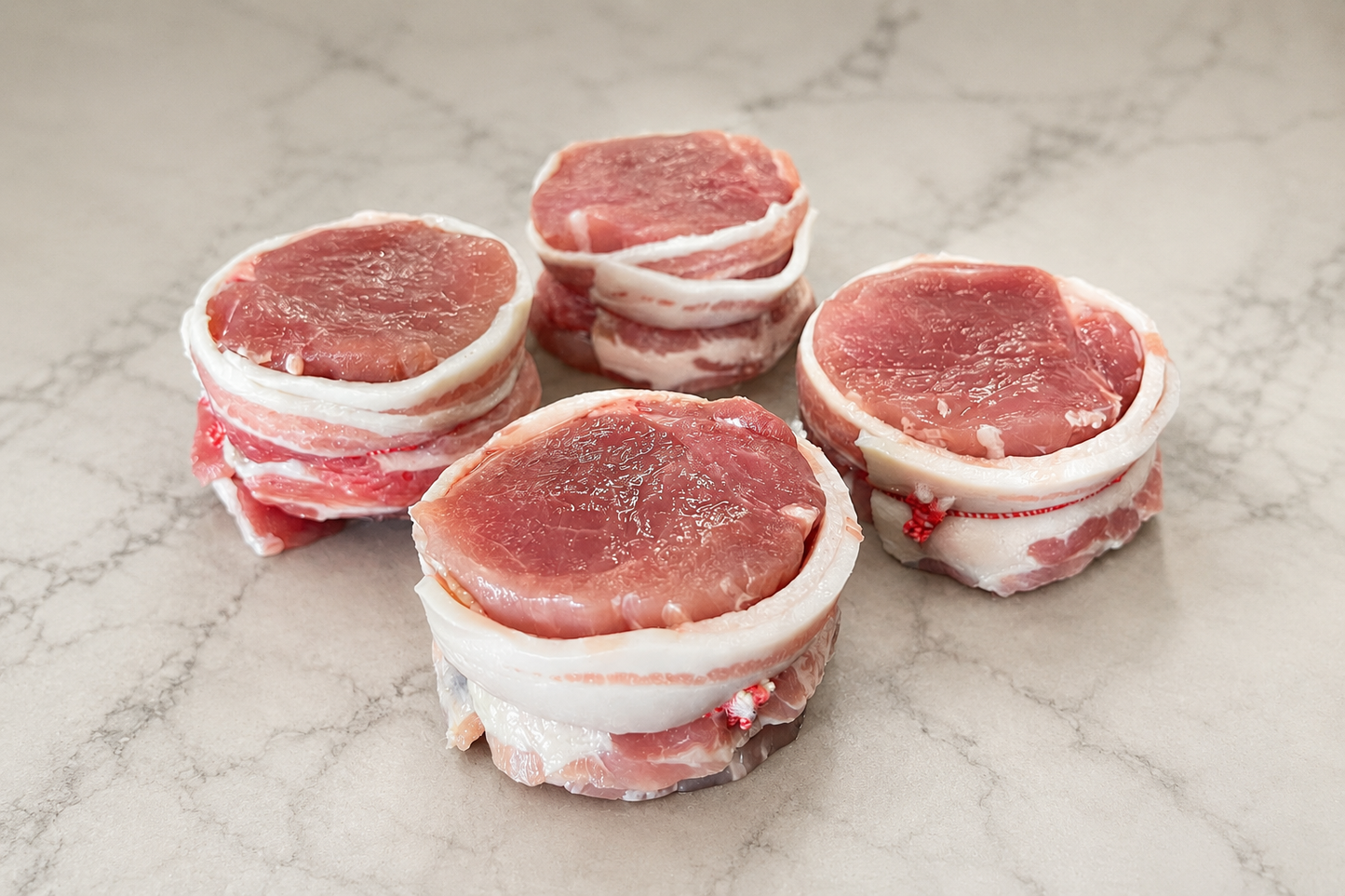 Bacon Wrapped Pork Fillet Medallions
